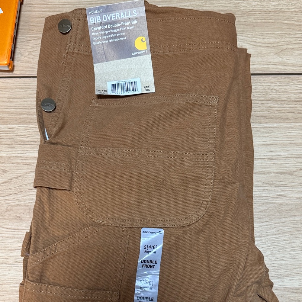 Carhartt Women's Tan Bib Overalls